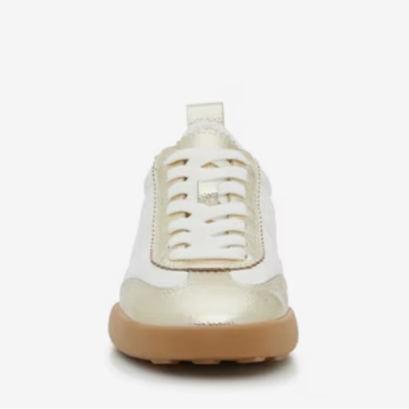 Anne Klein Walkon White and Gold Women’s Sneakers 7.5M - Picture 2 of 16